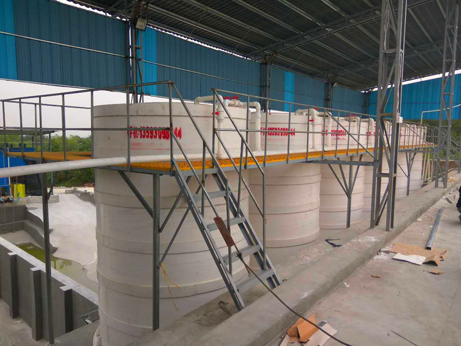 高纯石英砂快速酸洗反应设备 超白板材石英砂生产线配套反应罐